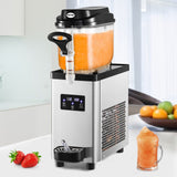 VEVOR Commercial Slush Machine Frozen Drink Slushy Making Machine 6L/1.6 Gallons - Low Angle