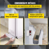 VEVOR Jet Hand Dryer Blade Hand Dryer Automatic High Speed for Washroom White - Rear View