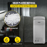 VEVOR Jet Hand Dryer Blade Hand Dryer Automatic High Speed for Washroom Silver - Top-Down View
