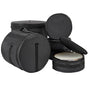 5-Piece Drum Bag Set, 1680D Oxford Fabric, Padded Drum Bags and Cases with 4.92 ft Detachable Shoulder Strap Carry Handles Foldable Design, for 55cm Kick 30cm Tom 33cm Tom 40cm Tom 35cm Snare