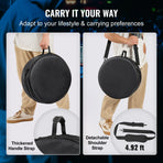 5-Piece Drum Bag Set, 1680D Oxford Fabric, Padded Drum Bags and Cases with 4.92 ft Detachable Shoulder Strap Carry Handles Foldable Design, for 55cm Kick 30cm Tom 33cm Tom 40cm Tom 35cm Snare