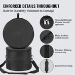 5-Piece Drum Bag Set, 1680D Oxford Fabric, Padded Drum Bags and Cases with 4.92 ft Detachable Shoulder Strap Carry Handles Foldable Design, for 55cm Kick 30cm Tom 33cm Tom 40cm Tom 35cm Snare