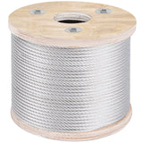 VEVOR 304 Stainless Steel Wire Rope Cable 4.8 mm 7x19 76 m reel