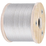 VEVOR 304 Stainless Steel Wire Rope Cable 4.8 mm 7x19 76 m reel