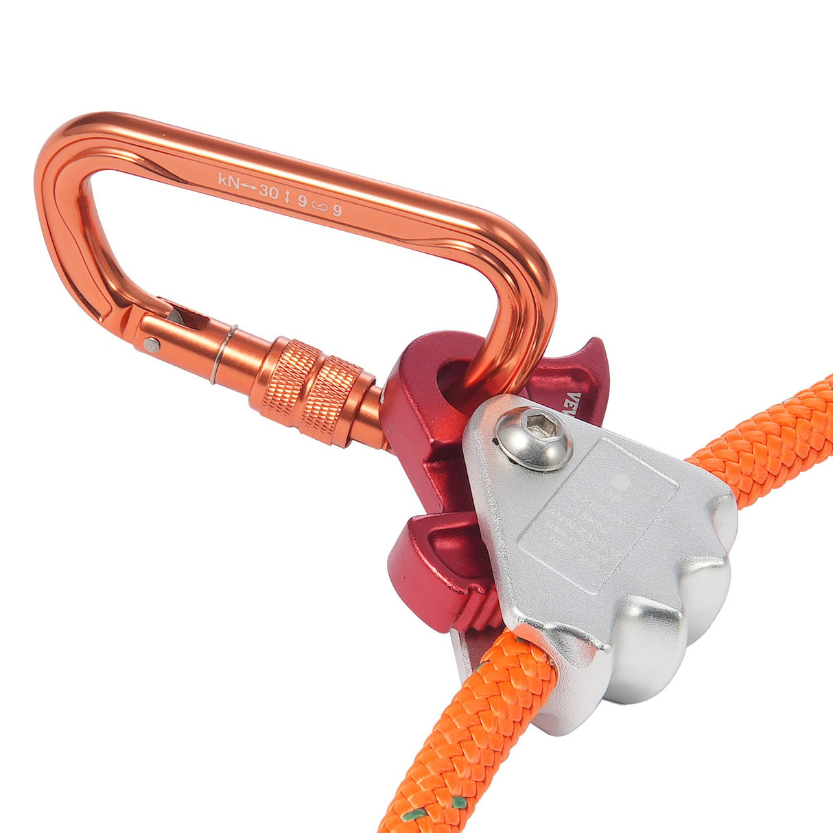 VEVOR 16mm Steel Core Flipline 8ft(2.4m) Arborist Flipline for Fall Protection