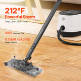 VEVOR Steam Cleaner, Multipurpose Powerful Steamer with 27 Accessories, Steamer Cleaing with Extra-Long Power Cord, 1.5 L Tank and Portable Handle, for Grout, Tile, Floors, Appliances, Home & Car - Top-Down View