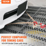V-Chain Bridle, 4364 kg Working Load Limit, 8 x 914.4 mm G80 Tow Chain with RTJ Cluster Hooks, DOT Certified, Galvanized Coating Manganese Steel & D-Shackle, for Lifting & Moving Activities