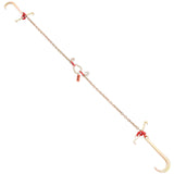 VEVOR V-Chain Bridle, 4364 kg Working Load Limit, 8 x 914.4 mm G80 Tow Chain with RTJ Cluster Hooks, DOT Certified, Galvanized Coating Manganese Steel & D-Shackle, for Lifting & Moving Activities - Extra Image