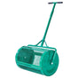 Compost Spreader, 24 in Wide Peat Moss Spreader with Push/Tow Handle, 4 Heights Adjustable, Powder-Coated Steel Garden Peat Moss Roller, Heavy Duty Grass Seed Spreaders for Planting Seeding