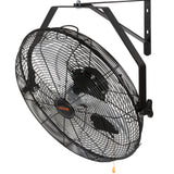 VEVOR Industrial Wall Mount Fan Waterproof Metal Fan 17.6'' 3 Speed Airflow - Low Angle