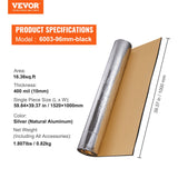 VEVOR Car Sound Deadening Mat, 400 mil 1.5sq.m Automotive Sound Deadener, High Density Foam Sound Deadener Material & Heat Barrier, Double Layer - Close-Up Angle