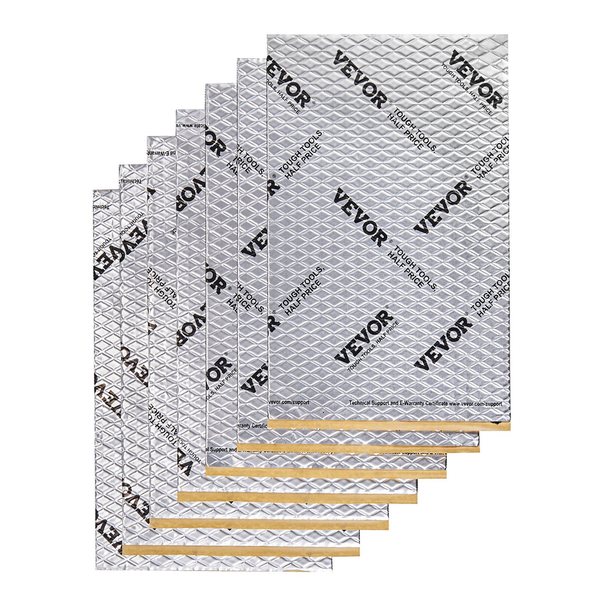 VEVOR Car Sound Deadening Mat, 50 mil 4.8sq.m Car Sound Dampening Material, Butyl Automotive Sound Deadener, Noise Insulation and Vibration Dampening Material for Car