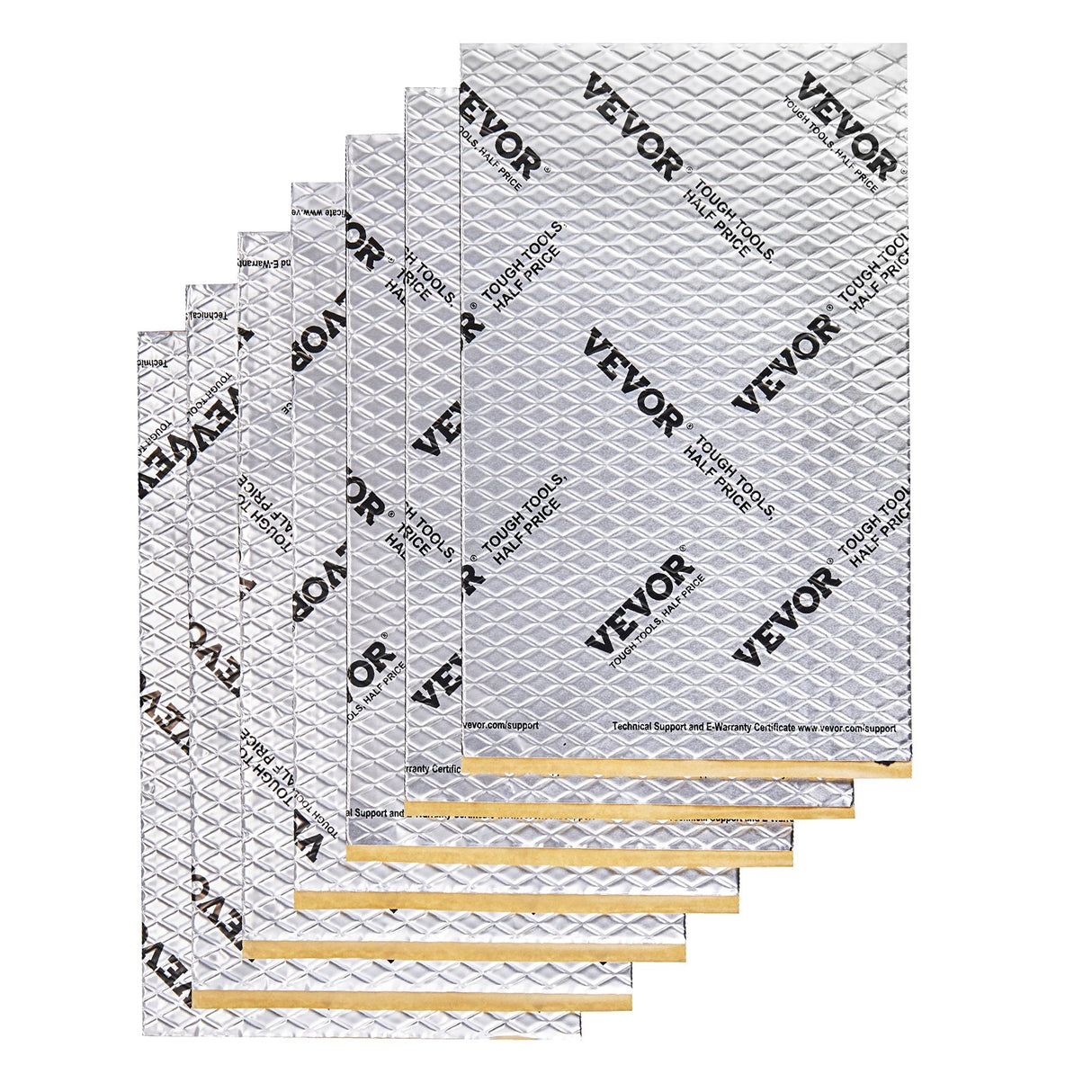 VEVOR Car Sound Deadening Mat, 50 mil 4.8sq.m Car Sound Dampening Material, Butyl Automotive Sound Deadener, Noise Insulation and Vibration Dampening Material for Car