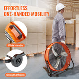 VEVOR Drum Fan 24 Inch High Velocity Industrial Use 3-Speed 8600CFM for Warehouse - Rear View