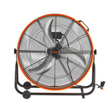 VEVOR Drum Fan 24 Inch High Velocity Industrial Use 3-Speed 8600CFM for Warehouse