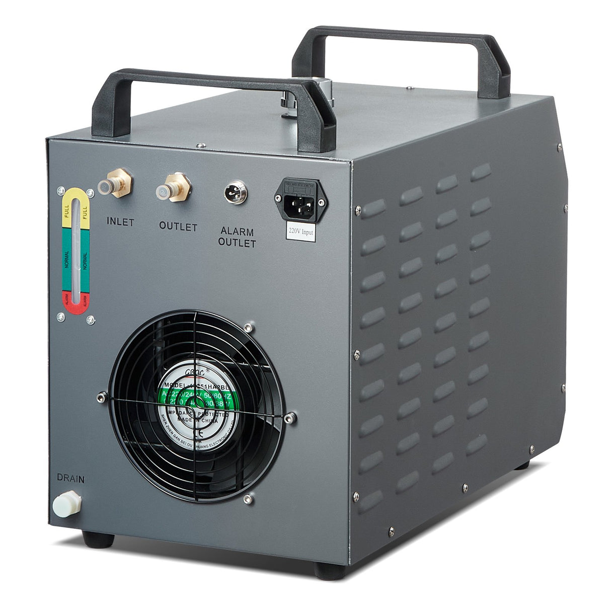 VEVOR Industrial Water Chiller, CW-3000, 80W Air-Cooled Industrial Water Cooler Cooling System with 12 L Water Tank Capacity 12 L/min Maximum Flow Rate, for Laser Engraving Machine Cooling Machine
