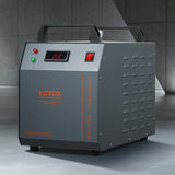 VEVOR Industrial Water Chiller, CW-3000(PRO), 150W Air-Cooled Industrial Water Cooler Cooling System with 12L Water Tank Capacity 18 L/min Max Flow Rate, for Laser Engraving Machine Cooling Machine - Low Angle