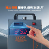 VEVOR Industrial Water Chiller, CW-5200, Industrial Water Cooler Cooling System with Built-in Compressor 7L Water Tank Capacity 13 L/min Max Flow Rate, for CO2 Laser Engraving Machine Cooling Machine - 45-Degree Angle