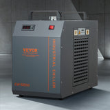 VEVOR Industrial Water Chiller, CW-5200, Industrial Water Cooler Cooling System with Built-in Compressor 7L Water Tank Capacity 13 L/min Max Flow Rate, for CO2 Laser Engraving Machine Cooling Machine - Low Angle