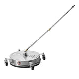 VEVOR 15" Pressure Washer Surface Cleaner 4 Wheels 4000 Max PSI 2 Extended Wands