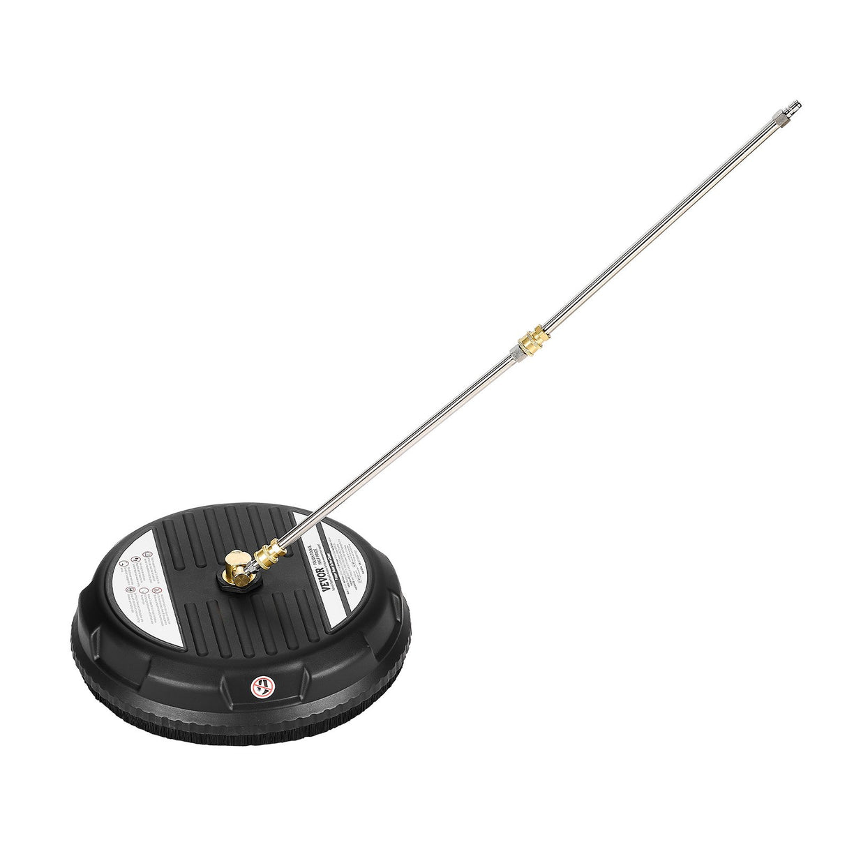 VEVOR 15" Pressure Washer Surface Cleaner 4000 Max PSI Plastic 2 Extended Wands