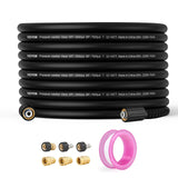 VEVOR Pressure Washer Hose, 100FT, 1/4" Kink Free M22-14mm Brass Thread Replacement For Most Brand Pressure Washers, 3/4'' Bending Radius, 4200 PSI
