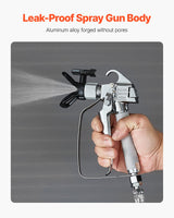 VEVOR Airless Paint Spray Gun 3600PSI High Pressure Airless Spray Gun 517 Tip - Side View
