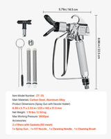 VEVOR Airless Paint Spray Gun 3600PSI High Pressure Airless Spray Gun 517 Tip