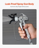 VEVOR Airless Paint Spray Gun 3600PSI High Pressure Airless Spray Gun with 5Tips - Side View