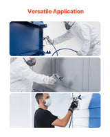 VEVOR 25ft Airless Paint Sprayer Hose 1/4 in Universal Airless Paint Spray Hose - Rear View