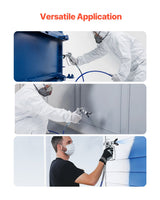 VEVOR 50ft Airless Paint Sprayer Hose 1/4 in Universal Airless Paint Spray Hose - Rear View