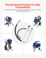 VEVOR Suction Hose Tube and Reflux Line Sets Airless Paint Sprayers Tool Part - Front View