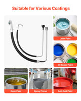 VEVOR Suction Hose Tube and Reflux Line Sets Airless Paint Sprayers Tool Part - Rear View