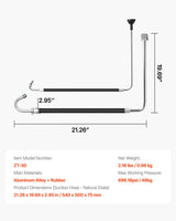 VEVOR Suction Hose Tube and Reflux Line Sets Airless Paint Sprayers Tool Part - Close-Up Angle