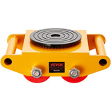 VEVOR Machinery Skate Dolly Machinery Mover 13200lbs/6T Carbon Steel 4 PU Wheels