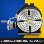 Rotary Table 8Inch Horizontal Vertical HV8 Precision 3MT Milling Drilling Machine Vernier Reading Milling Drilling Boring