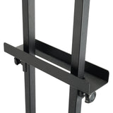 Poster Stand, Adjustable Height Up to 75", Double-Sided Heavy Duty Pedestal Sign Holder, Floor Standing Sign Holder Banner Stand with Shock-absorbing Base for Display, for Board and Foam, Black