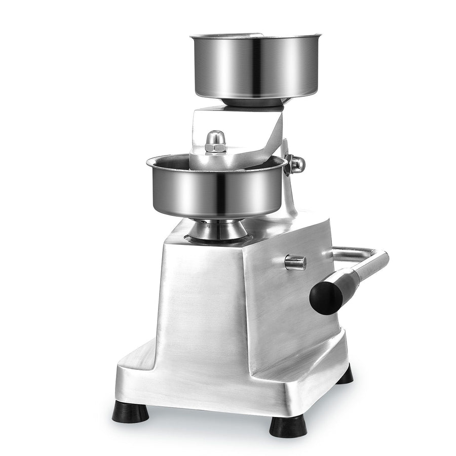 Commercial Burger Patty Maker, 100mm Hamburger Beef Patty Maker, Heavy Duty Food-Grade Stainless Steel Bowl Burger Press Machine, Kitchen Meat Forming Processor with 1000 Pcs Patty Papers