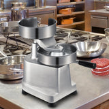 Commercial Burger Patty Maker, 150mm Hamburger Beef Patty Maker, Heavy Duty Food-Grade Stainless Steel Bowl Burger Press Machine, Kitchen Meat Forming Processor with 1000 Pcs Patty Papers
