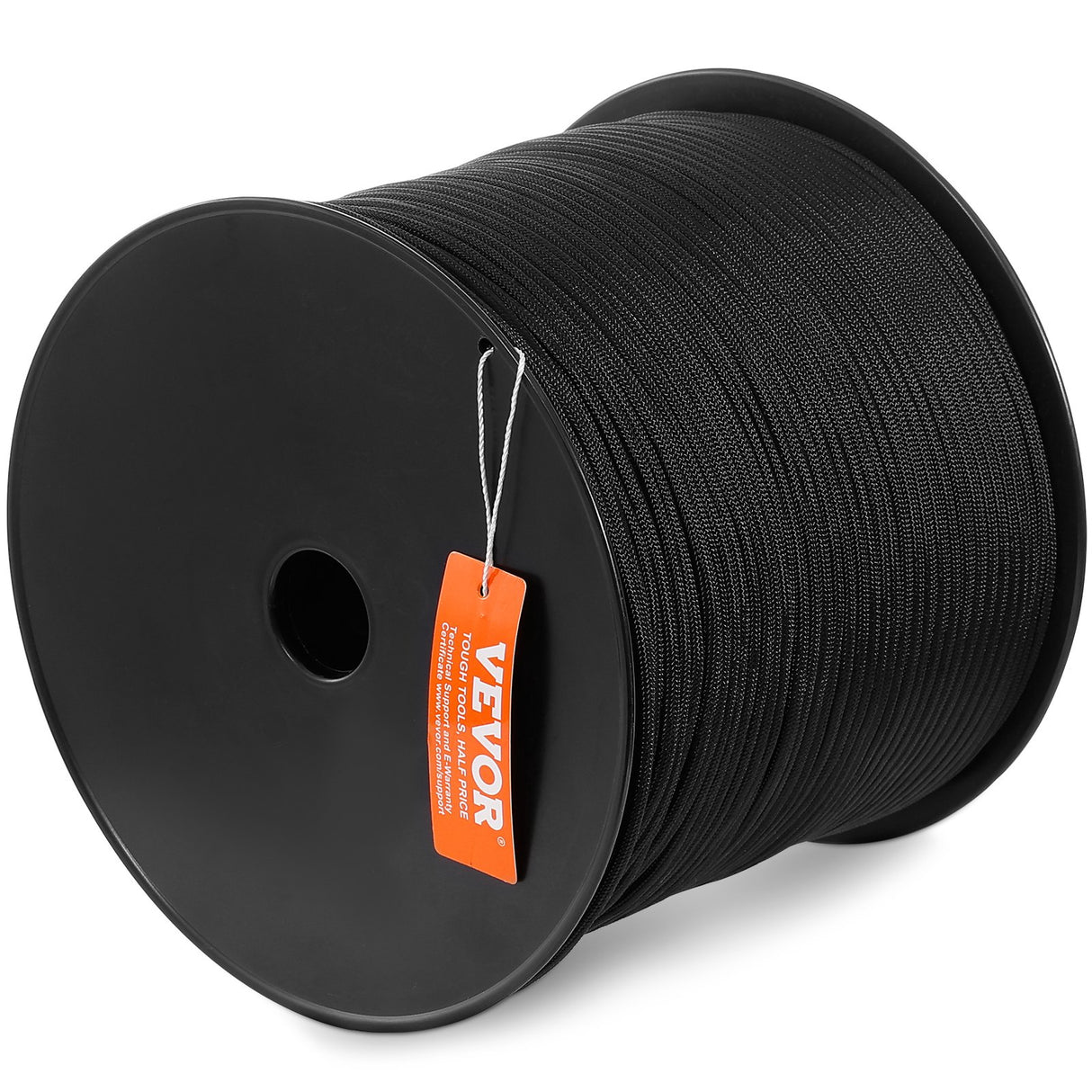 VEVOR Braided Nylon Rope, 5 mm x 304.8 m, 32 Strands, 3.20kN Breaking Strength Outdoor Climbing Rope, Arborist Tree Climbing Rigging Rope Ideal for