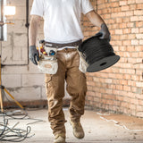 VEVOR Braided Nylon Rope, 5 mm x 304.8 m, 32 Strands, 3.20kN Breaking Strength Outdoor Climbing Rope, Arborist Tree Climbing Rigging Rope Ideal for Rock Hiking Camping Swing Rappelling Rescue, Black - Low Angle