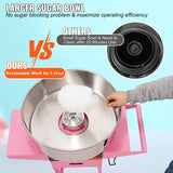 VEVOR Commercial Cotton Candy Machine with Cart Sugar Floss Maker 1000W Party - Front View