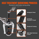VEVOR Blind Hole Collet Bearing Race and Seal Puller Extractor Kit, Slide Hammer Pilot Insert Inner Internal Bearing Removal Tool Set, 10 Adjustable Collects and Counterstay, 16 PCS - 45-Degree Angle