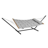 VEVOR Two Person Hammock with Stand Included Heavy Duty 480lb Capacity, Double Hammock with 12 FT Steel Stand and Portable Carrying Bag and Pillow, Freestanding Hammock for Outdoor Patio Yard Beach
