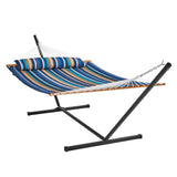 VEVOR Double Quilted Fabric Hammock Two Person Hammock with Stand 480lb Capacity - Extra Image