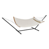 VEVOR Two Person Hammock with Stand Included, Double Hammock with Curved Spreader Bar and Detachable Pillow and Portable Carrying Bag, Perfect for Outdoor Freestanding Hammock, 480lb Capacity - Extra Image