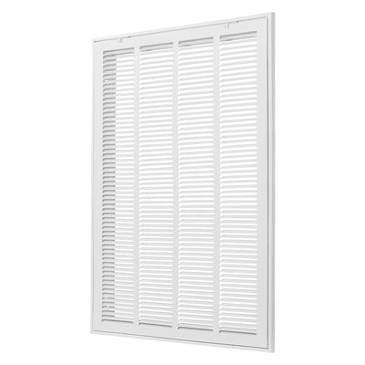 Return Air Filter Grille, Fits W50.5 x H75.5 cm Duct Opening, Filter Not Included, Return Air Vent Cover for Wall, Powder-Coated Steel Return Air Grill Detachable Face/Door for 1 inch Filters