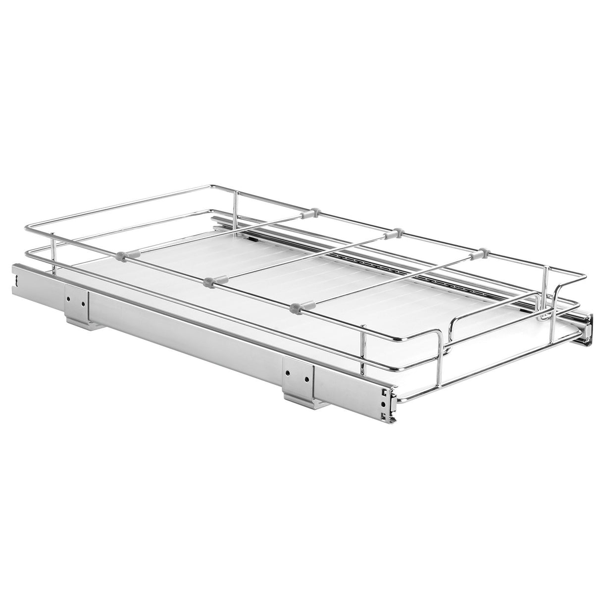 VEVOR Pull Out Cabinet Under Sink Organizer 11 x 21 Inch Wire Drawer Basket