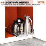 VEVOR Pull Out Cabinet Under Sink Organizer 11 x 21 Inch Wire Drawer Basket