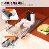 VEVOR Pull Out Cabinet Under Sink Organizer 11 x 21 Inch Wire Drawer Basket